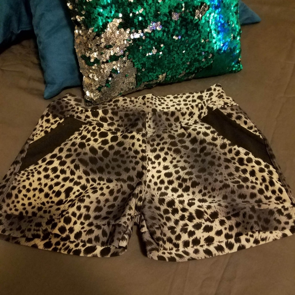 Cheetah print shorts